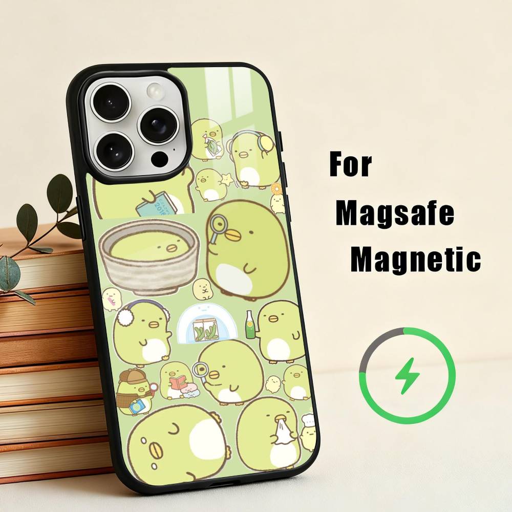 S-Sumikko Anime G-Gurashi-I  Phone Case For iPhone17,16,15,14,13,12,11 Plus,For Magnetic Wireless Charge Cover