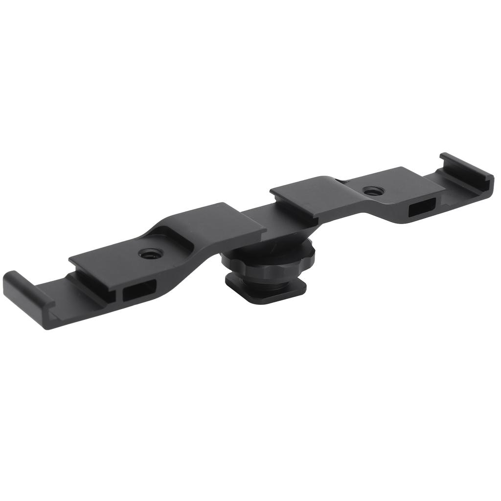 Aluminum Alloy Cold Shoe Extension Mount Bar Bracket for Camera Fill Light Microphone