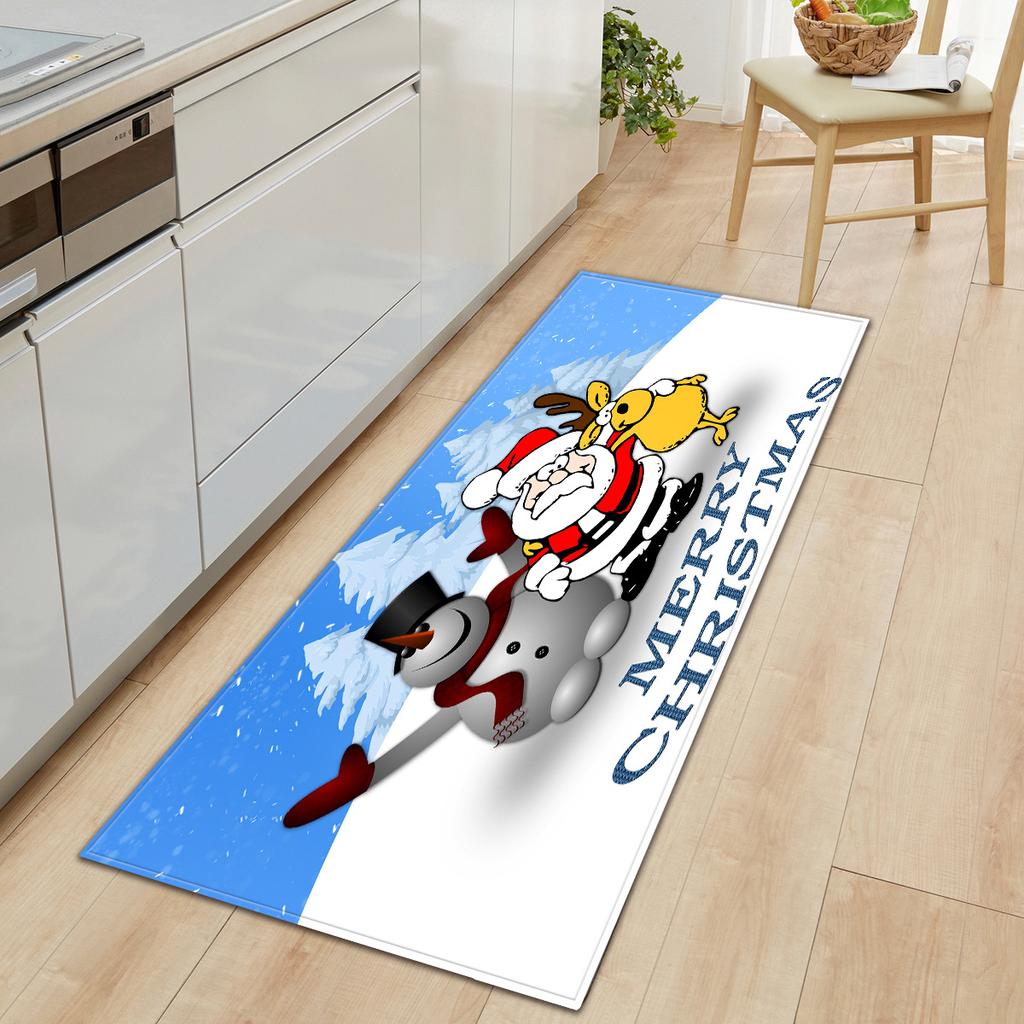 Christmas Kitchen Sand Carpet Doormat Long Floor Mat