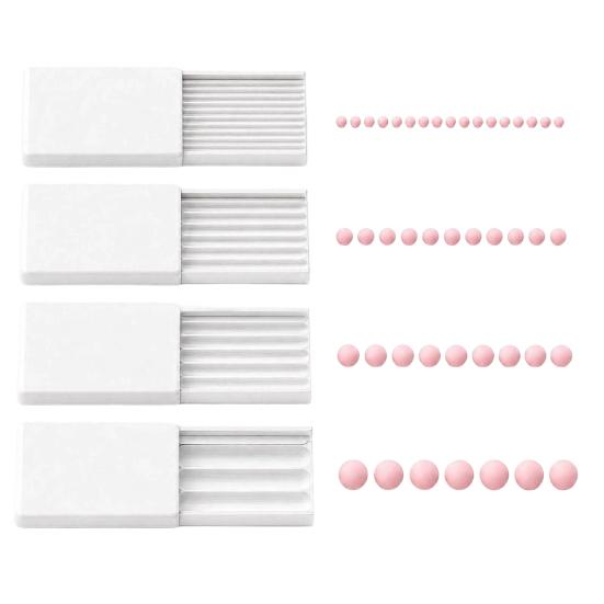 Miniature Decor Clay Tool 4Pcs 3D Print Gel Ball Maker Tools, Nail Art Bead Roller for Flowers, Reusable Machine 2/3/4/5 Mm Sphere Shaper Round