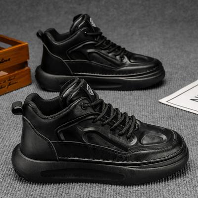 Herrenschuhe Herbst Neu Atmungsaktiv Hohe Schnürstiefel Martin Boots Herren Vielseitige Plateau Rutschfeste Sneaker Lässige Dad Shoes