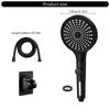 ABS Handheld Shower Head With Triple Sprays Function 130mm Coverage Area Water Filter Systems Bathroom Essential