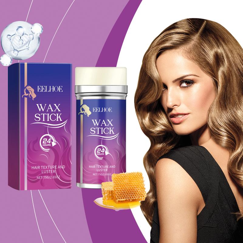 Eelhoe Haarwachsstift Starker Halt Langanhaltend Anti-Frizz Glattes Finish Spliss Nährend Professionelles Styling-Wachs