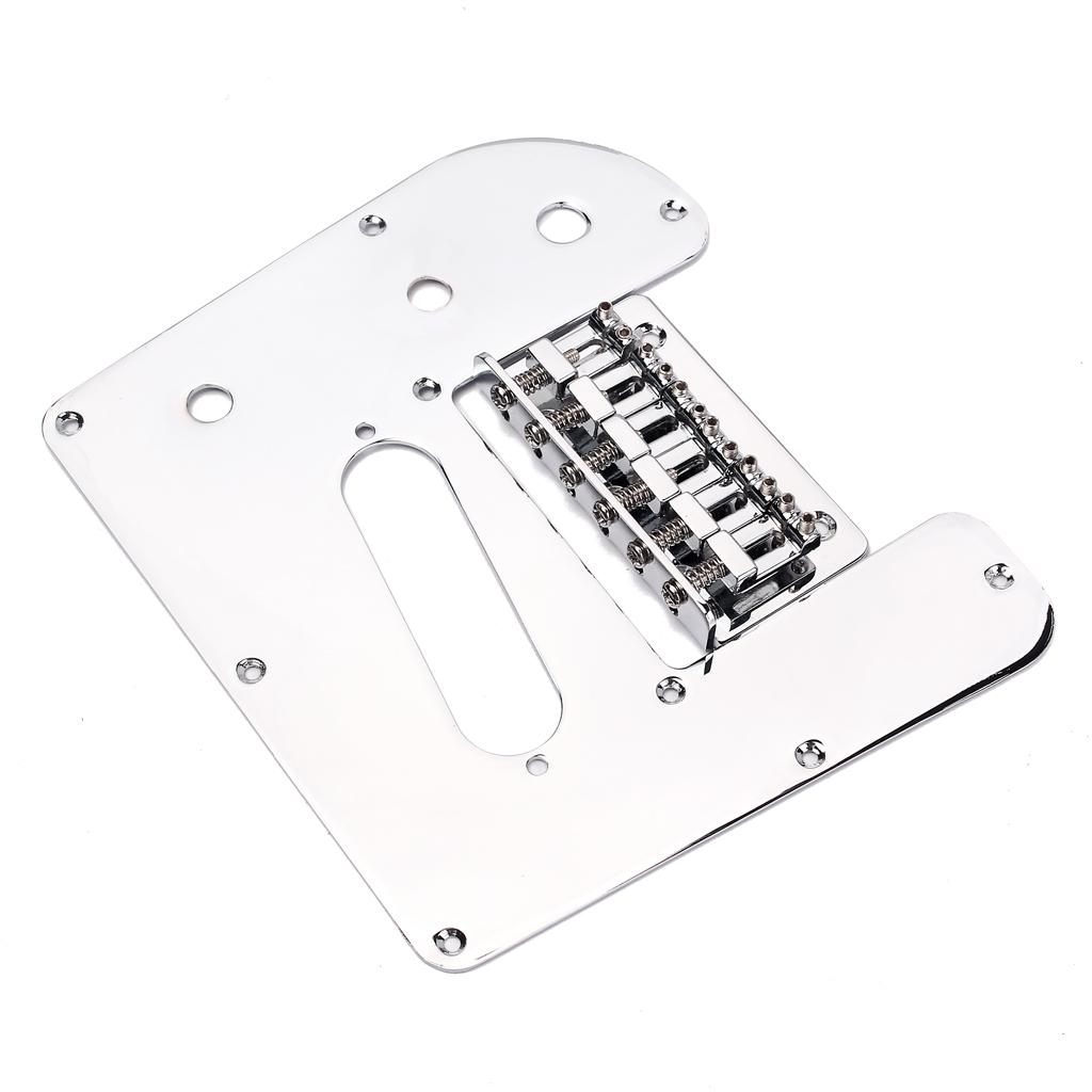 Battipenna per Guitarra Lap Steel Argento con Set Ponte Parti Elettriche