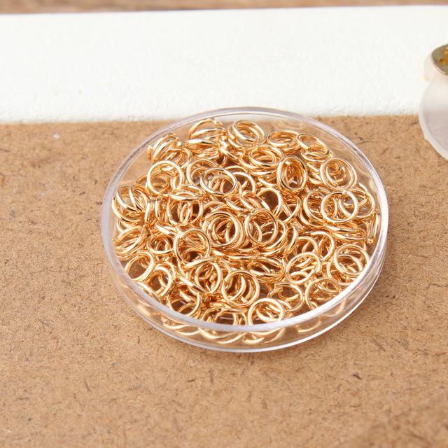 3-20Mm iron ring opening ring single ring manual connecting ring closed ring bracelet necklace connecting ring jewelry accessories
