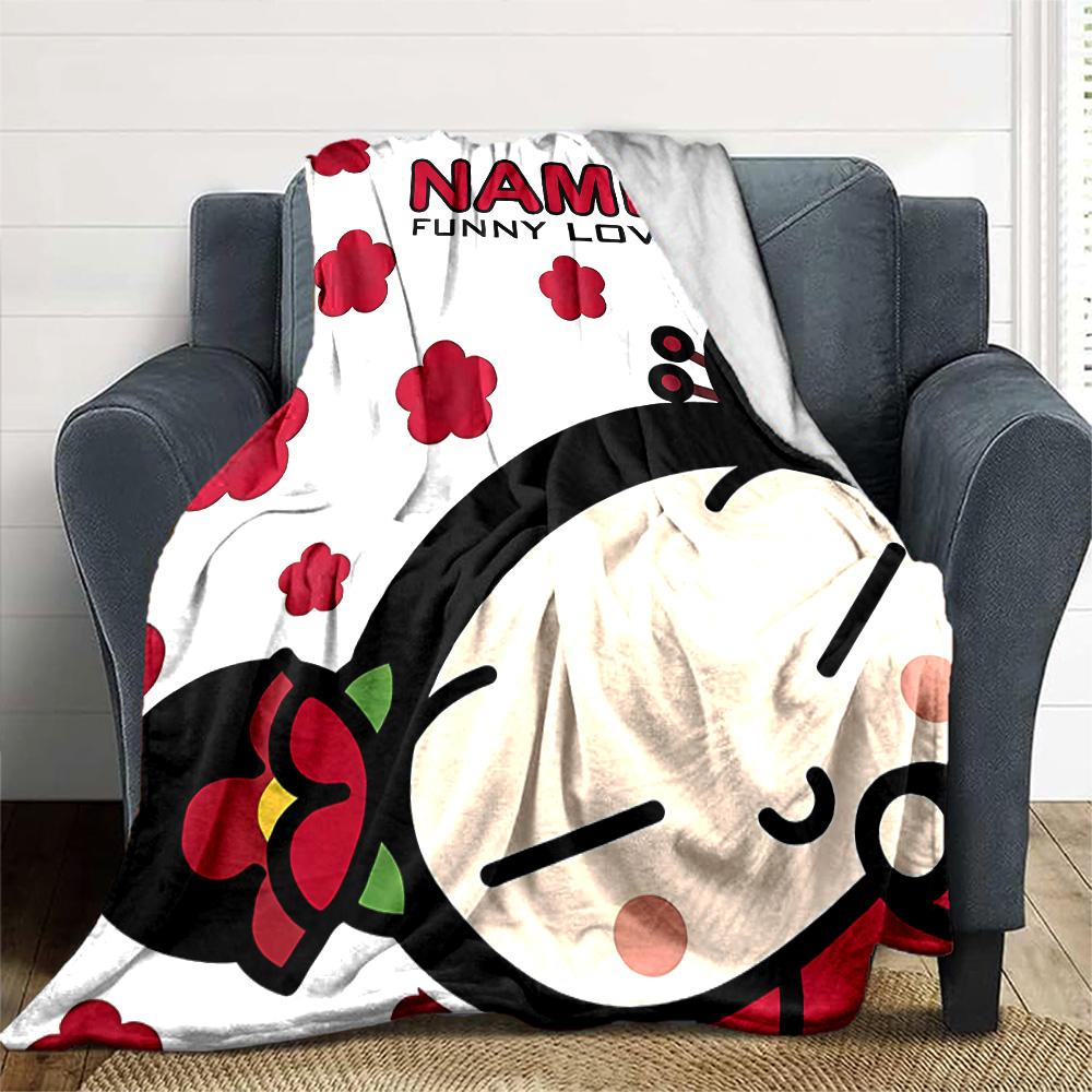 Customizable PUCCA1 Throw Blanket – Personalized Name, All-Season Cozy Snug Blanket, Machine Washable, Personalized Blanket