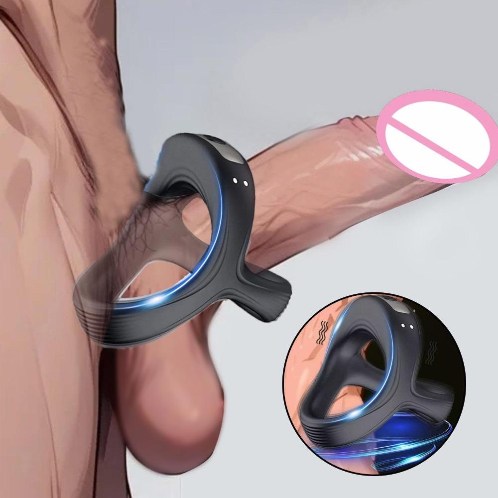 Hidden Vibrating Penis Ring Male Penis Vibrator Penis Ring Adult Vibrating Sex Toys Sex Toys Men's Vibrating Toys