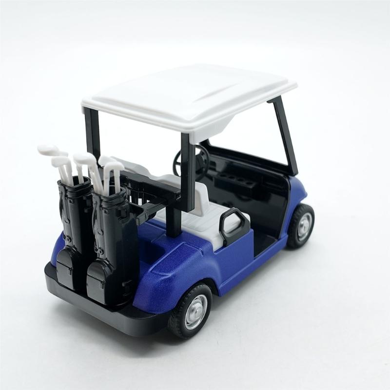 Detailed Miniature Golf Vehicle Alloy 1:20 Scale Golf Cart Pullback Toy Display Piece For Birthday Party Decoration
