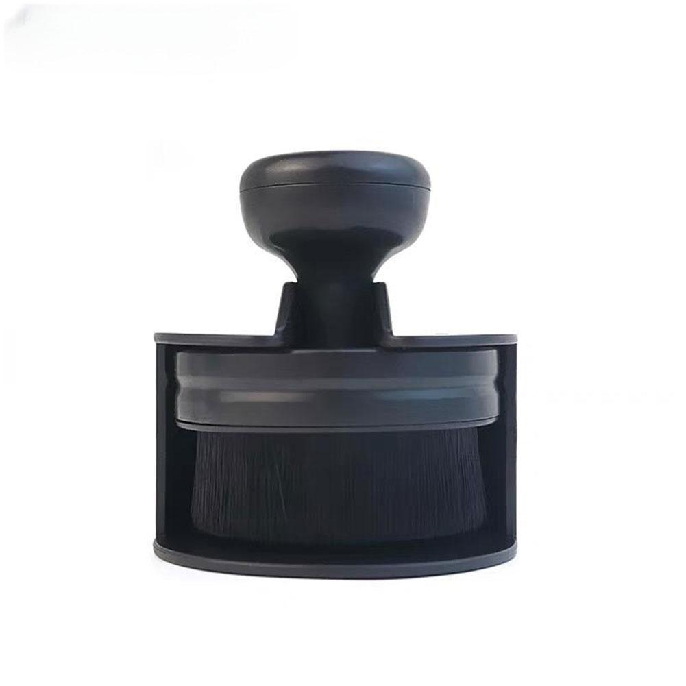 

Car Tire Cleaning Brush Dust Remover Portable Auto Detail Brush with Cover High Density Soft Bristle for Car Accessorie чёрный