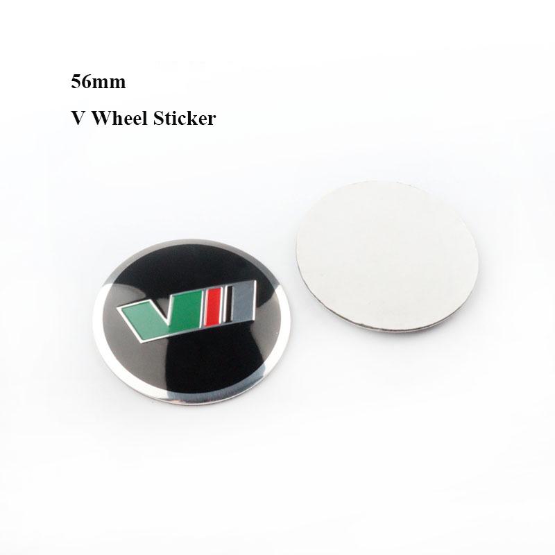 BYCP2 4pcs 56mm 60mm Car Wheel Center Caps Rims Cover Sticker Hub Caps For Skoda Octavia 1 2 3 A5 A7 Fabia VRS MK1 MK2 MK3 Accessories