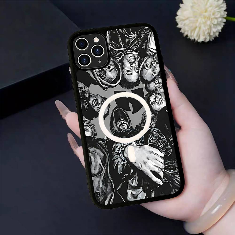 Singer W-WU-T-TANG Magnetic Phone Case For IPhone 16 15 14 13 12 11 17 Pro Max Plus Wireless Charge Cover