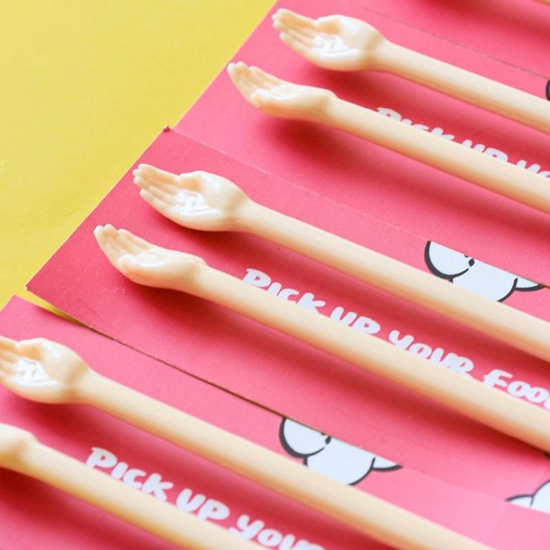 Ergonomic Hand Shape End Chopsticks Tool For Easy Handling Great For Travel Dining Plastic Eating Gripper Easy Cleaning