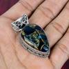 Copper Apatite Handmade Gemstone Beautiful Pendant, 925 Solid Sterling Silver Pendant, Gift For Love
