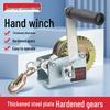 Self-Locking 800 Lbs Manual Hand Winch - Small Household Hoist & Rope Winder