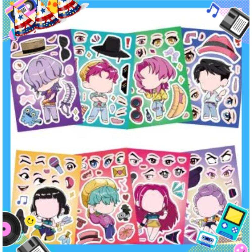 New  Kpop Witch Hunt Sticker DIY Handmade with Waterproof and Repeatable Stickers, Fun and Cute Gift