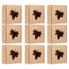 50Pcs Maple Leaf Pattern Kraft Paper Packing Box Small Gift Craft Wrapping Box Wedding Party Favor