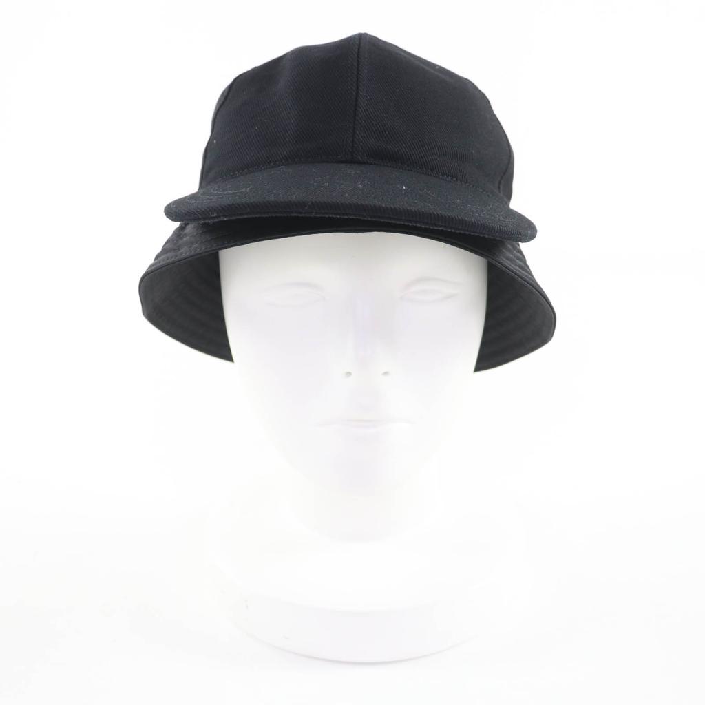 Great PRADA hat Triangle logo Re-Nylon bucket hat black polyamide Women M 2HC281 Used