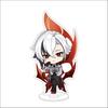 10CM Anime  Genshin Impact  Figure Stand Model Arlecchino Cute Desk Decor Standing Sign Gifts