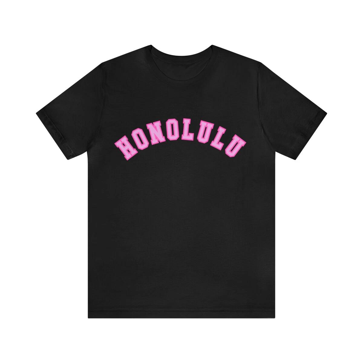 Honolulu T shirt, Hawaiian Shirt, Surfing Tee Shirt, Honolulu Unisex T shirt XL