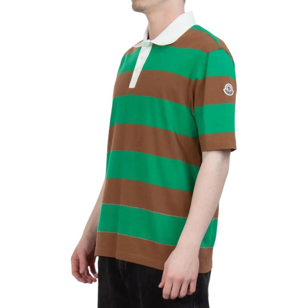Moncler Striped Fashion Versatile Comfortable Loose Fit Polo Shirt Men tops H10918A00016899NN806