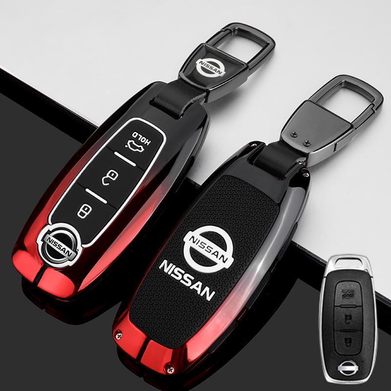 Für Nissan X-trail T33 Kicks Qashqai J12 Juke Teana Altima Ariya 2023 2024 3 4 Tasten Auto Schlüsselhülle Abdeckung Halter Fob Tasche