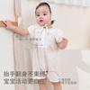 DaviBella Baby Girl Crawler Summer Clothes New Newborn Cotton Clothes Baby Short Sleeve Thin Jumpsuit