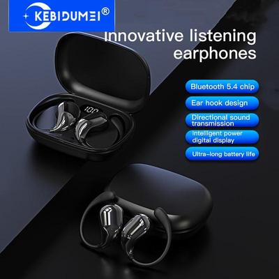 Kabellose Bluetooth 5.4 Kopfhörer Ohrbügel Kopfhörer HiFi Stereo Wasserdichte Headsets LED-Anzeige Lange Standby-Zeit Touch-Ohrhörer