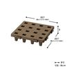 [Set of 48] Belca Mini Joint Pallets, Made In Japan, Perfect for Any Space! 20x20cm, 48-Piece Set, 20.7cm Wide X 20.7cm Deep X 5cm High, Eco Brown, 30