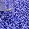 Non-Slip Chenille Half-Round Floor Mat - Water Absorbing, Machine Washable Rug for Hallway, Bathroom, and Bedroom