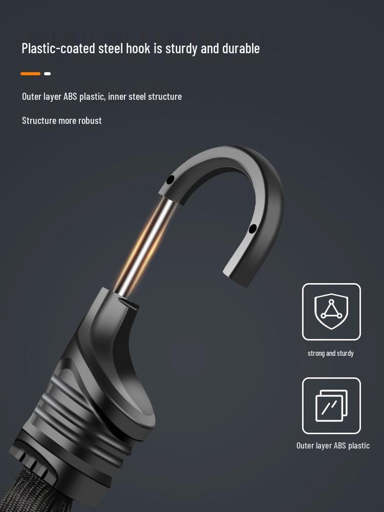 Motorcycle Tie-Down Rope, Helmet Strap, Elastic Band, Bundling Rope for Bicycles and E-Vehicles