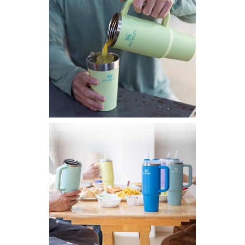 Stanley (STANLEY) Water Bottle Mug H2.0 Vacuum Slim Quencher 0.88L 10-10827-612 (Black/FF)