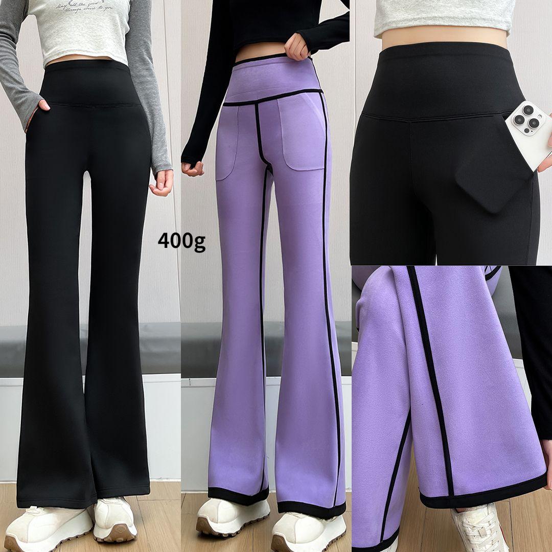 

Зимние женские расклешенные брюки Shark, утолщенные, с высокой талией, утягивающие живот, эластичные длинные брюки XXL