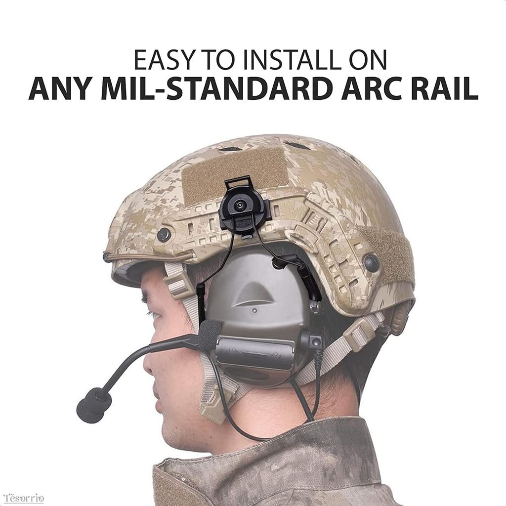 Taktiskt COMTAC I II III IV Jakt Ljudreducering Skytte Headset Militär Adapter ARC Hjälmskena OPS-CORE Fäste