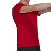 adidas T Shirts Men's Burgundy Crew Neck Moderate Straight Fit FL4620