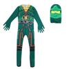 Ninjago Kids Kai Jay Cosplay Glove Hat Jumpsuit Set Halloween Clothes Party