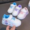 Girls Sports Shoes Children's Casual Shoes 2025 Spring and Autumn New Children's Cartoon Soft Baseplate Shoes Versatile White Shoes