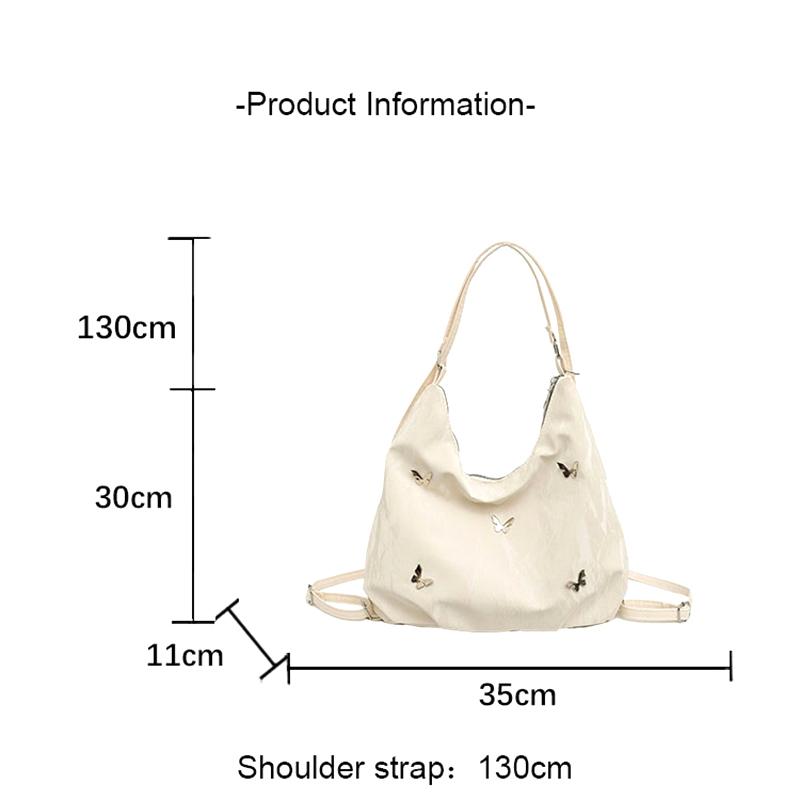 Large Capacity Bag For Women 2025  Summer  Butterfly Decoration Tote Backpack Shoulder Crossbody Bag