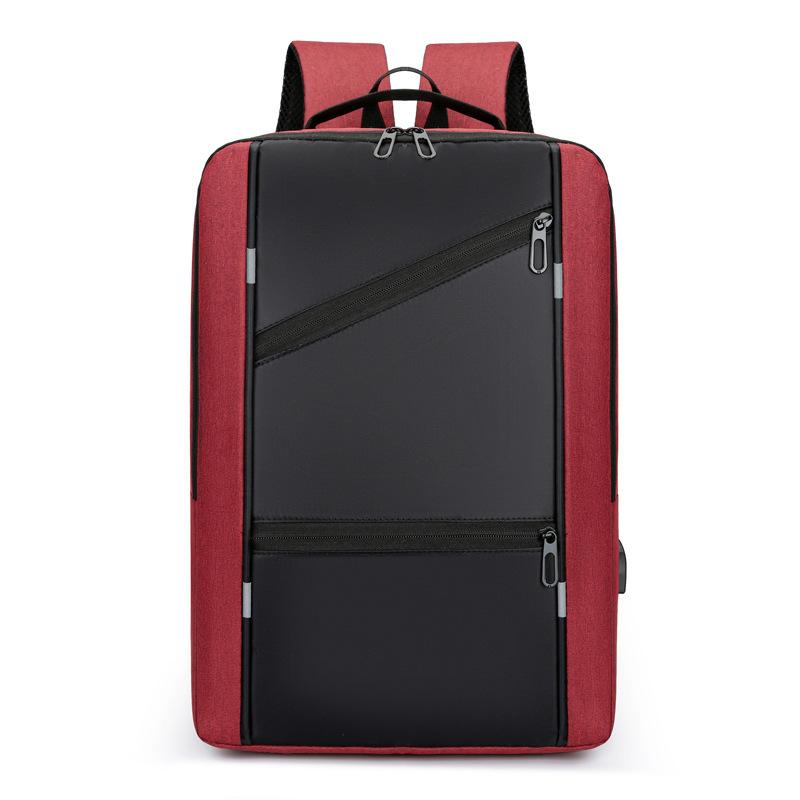 New computer bag male, business simple multi-function backpack usb charging large capacity student backpack