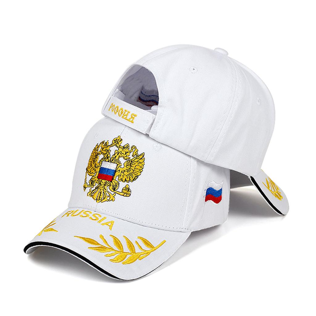 Russian Flag Double Headed Eagle Baseball Cap Outdoor Sports Golf Hat Adjustable Cotton Women's Hats Hiking Caps