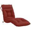 Sun Lounger Cushion VIANEN 100percent  Polyester Red 200 X 60 X 8 Cm