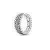Waterdrop Ring S925 Silver Zircon Blue Stone Heart Ring Fashionable Women's Jewelry Party Wedding Gifts