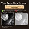 Romantic Projector Light USB Star Light, Flexible Gooseneck Night Lamp with 3/4/6/12/24 Easy Use Projection Films, LED Ambient for Bedroom Ceiling