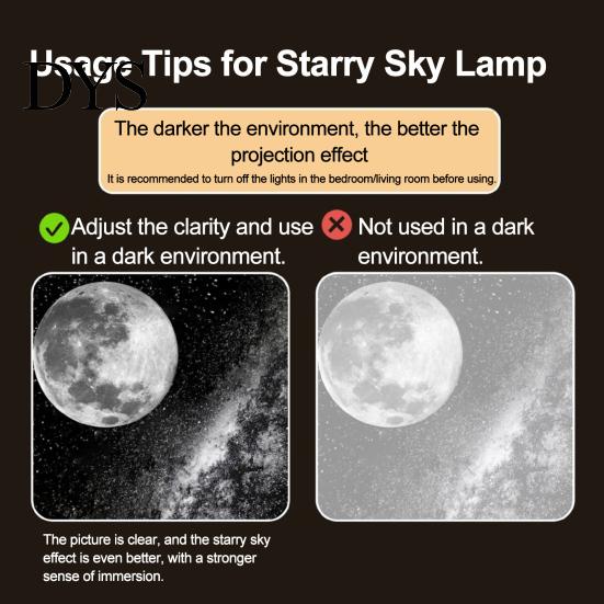 Romantic Projector Light USB Star Light, Flexible Gooseneck Night Lamp with 3/4/6/12/24 Easy Use Projection Films, LED Ambient for Bedroom Ceiling