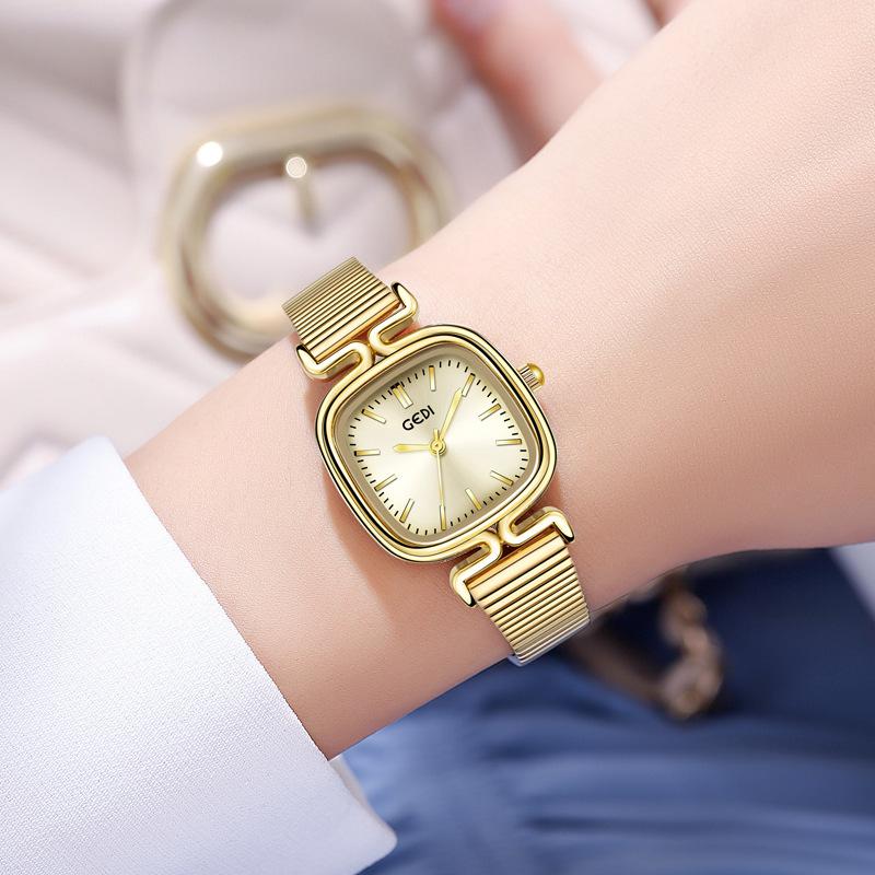 Einfache und Exquisite Legierung Damenarmbanduhr Nischen-High-End Wasserdichte Quarz Uhr Studenten-Hochwertige Uhr