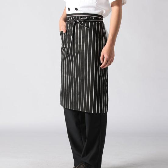 Waist Waterproof Chef Bistro Apron for Men Women Polyester Cooking Apron with Tool Pocket Oil Stain Resistant Cleaning Apron for Home Kitchen Bar