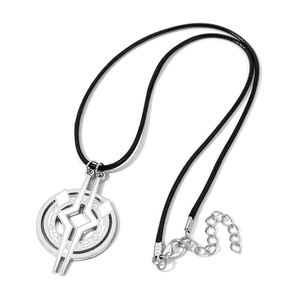 European and American Star Wars Ahsoka Tano Facial Contour Pendant Necklace Hip-hop Jewelry 60CM