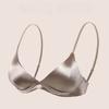 Novo Conjunto de Lingerie Feminina Sem Costura Sexy Sutiã Push Up Decote em V Profundo Bralette Francês de Tira Fina Sem Aro Calcinhas de Renda Confortáveis Conjuntos de Lingerie