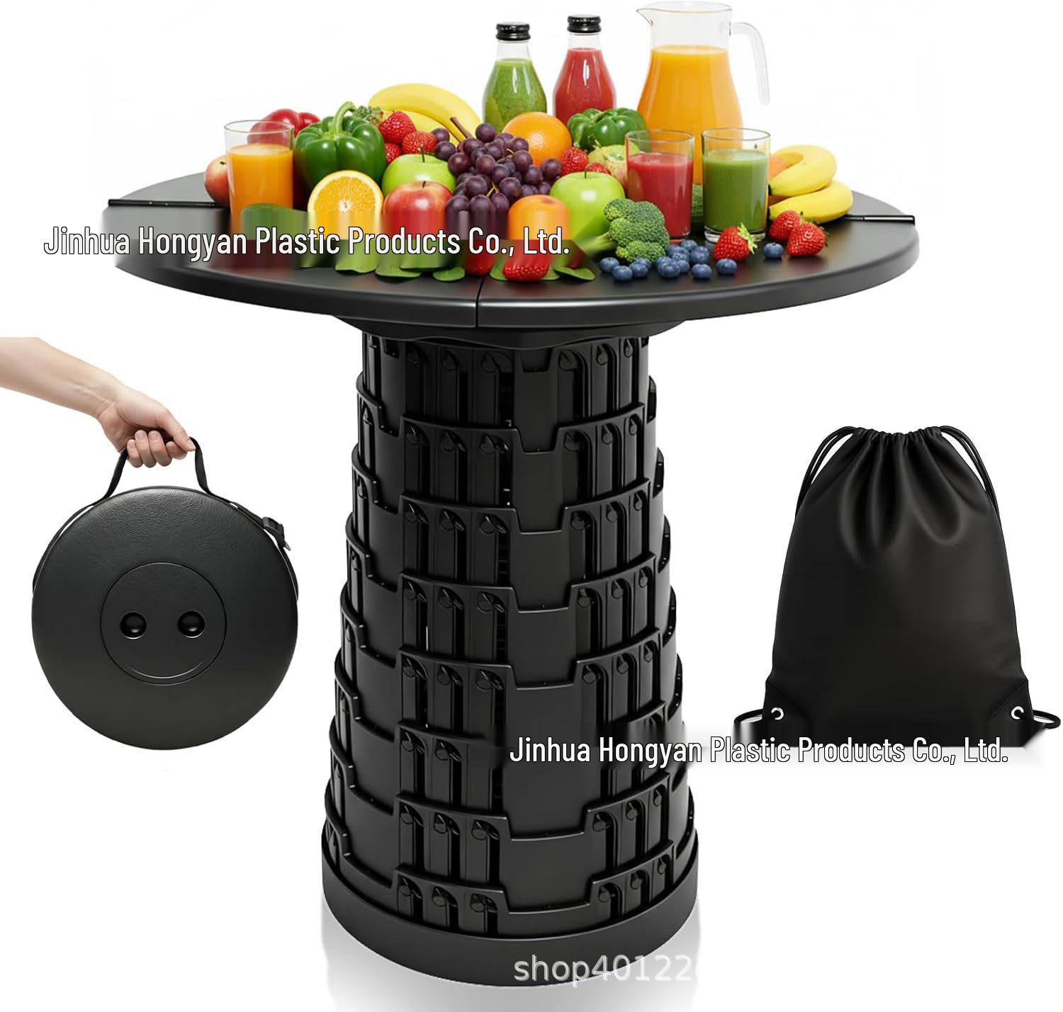 Портативный телескопический складной стол и стулья: Компактный, Для улицы, Легко хранить