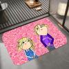 Anime C-Charlie and Lola Floor Mat Diatomite Bath Mat, Quick Dry Absorbent Non-Slip Door Mat