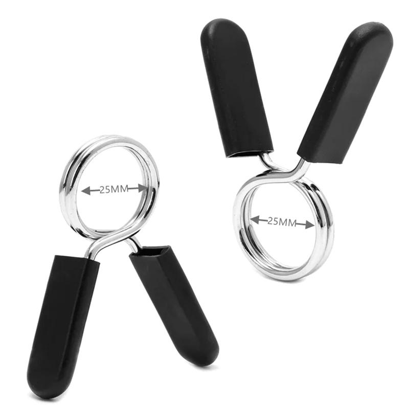25/28/30Mm Barbell Clamp Spring Collar Clips Gym Weight Dumbbell Lock Standard Lifting Kit Barbell Lock
